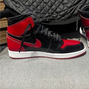 Jordan High-Top Sneakers - Black and Red